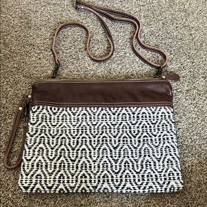 Myra Bag Black and White Purse
